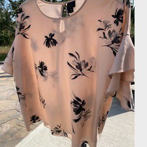 Worthington Women Ruffle Sleeves Blouse